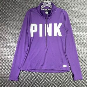PINK Victoria Secret Ultimate 3/4 Spell‎ Out Logo Sweater Women's Size Medium